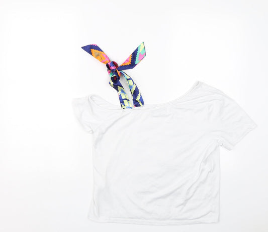 Shien Womens White   Basic T-Shirt Size S