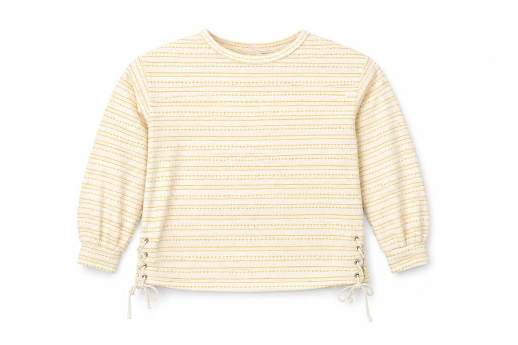 Matalan Womens Yellow Striped  Pullover Jumper Size 12