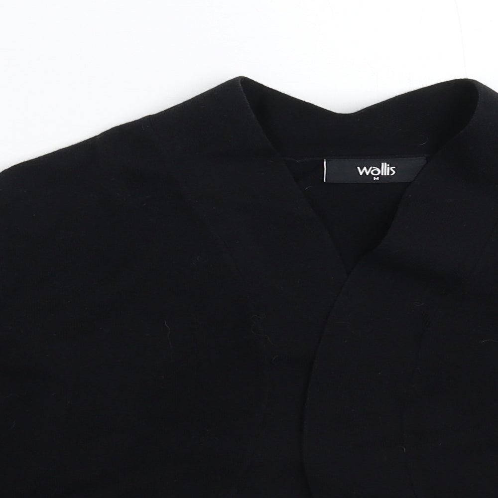 Wallis Womens Black  Knit Cardigan Jumper Size M