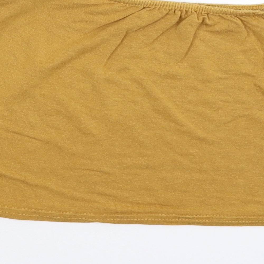 Boohoo Womens Beige   Basic T-Shirt Size 12