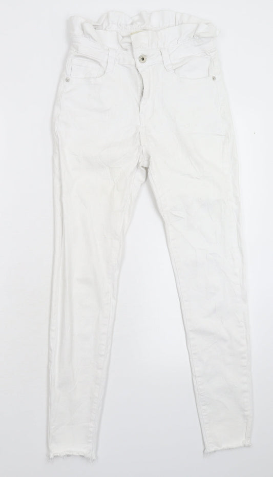 Blue Rays Womens White  Denim Skinny Jeans Size 28 in L27 in