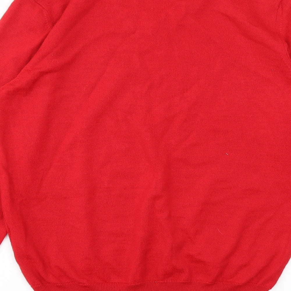 Topman Mens Red   Pullover Sweatshirt Size M