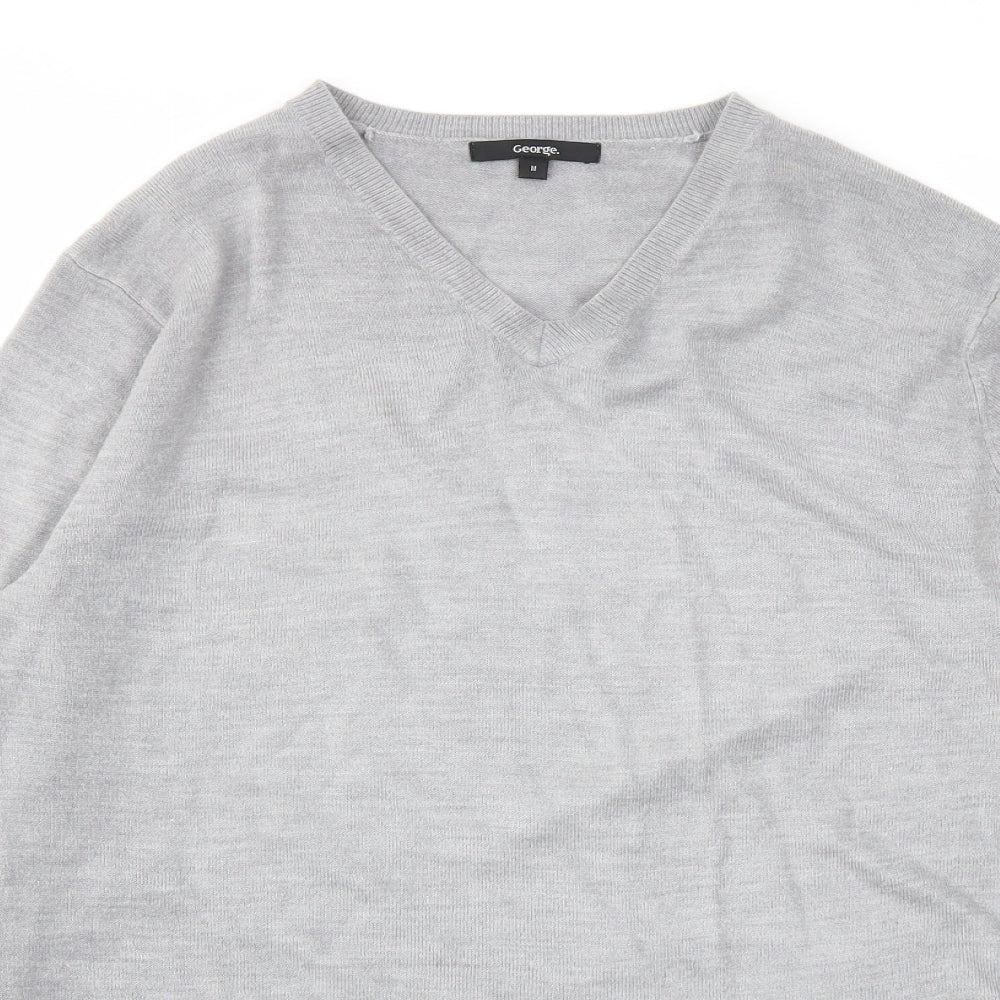 George Mens Grey   Pullover Sweatshirt Size M