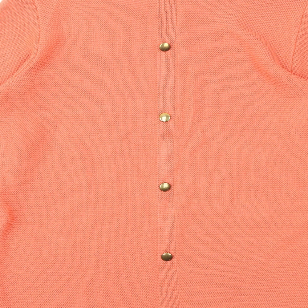 Afibel Womens Orange   Pullover Jumper Size 10