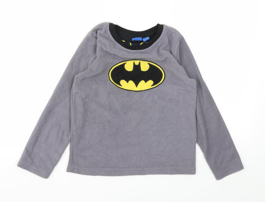 Primark Boys Grey Animal Print   Pyjama Top Size 8-9 Years