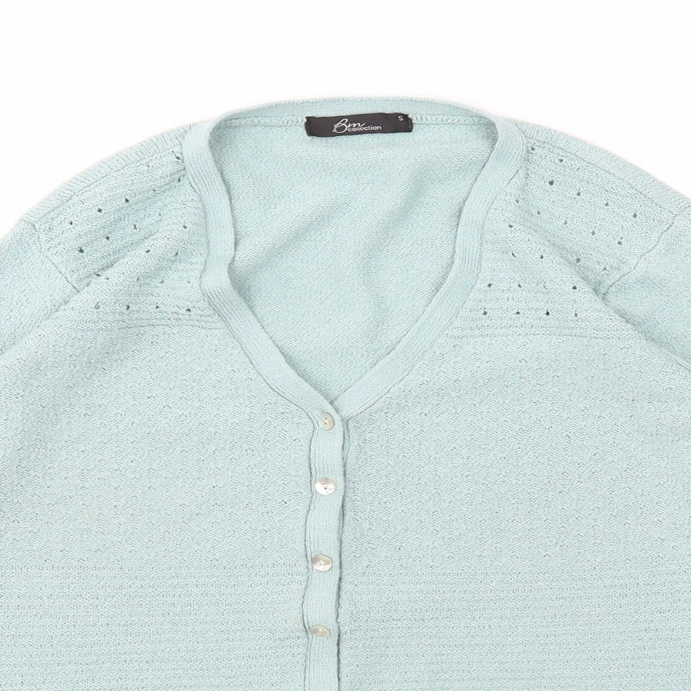 BM Womens Blue   Cardigan Jumper Size S