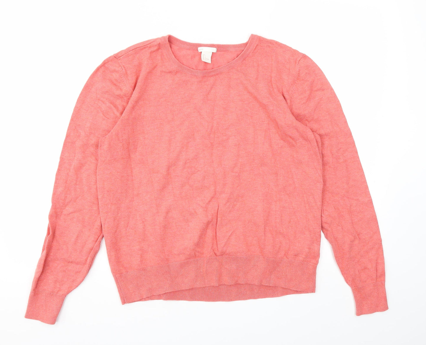 H&M Womens Pink   Pullover Jumper Size L
