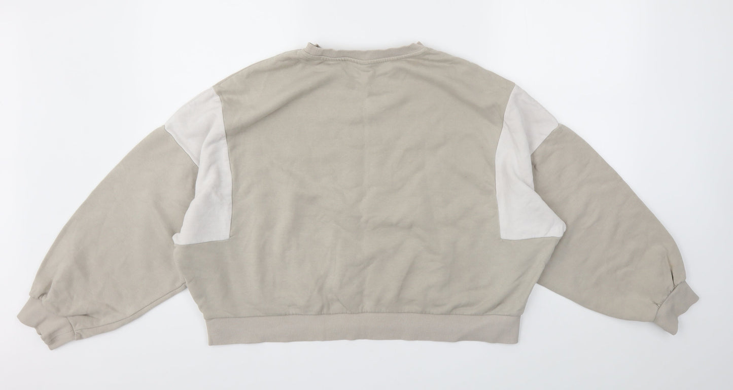 H&M Womens Beige   Pullover Jumper Size M
