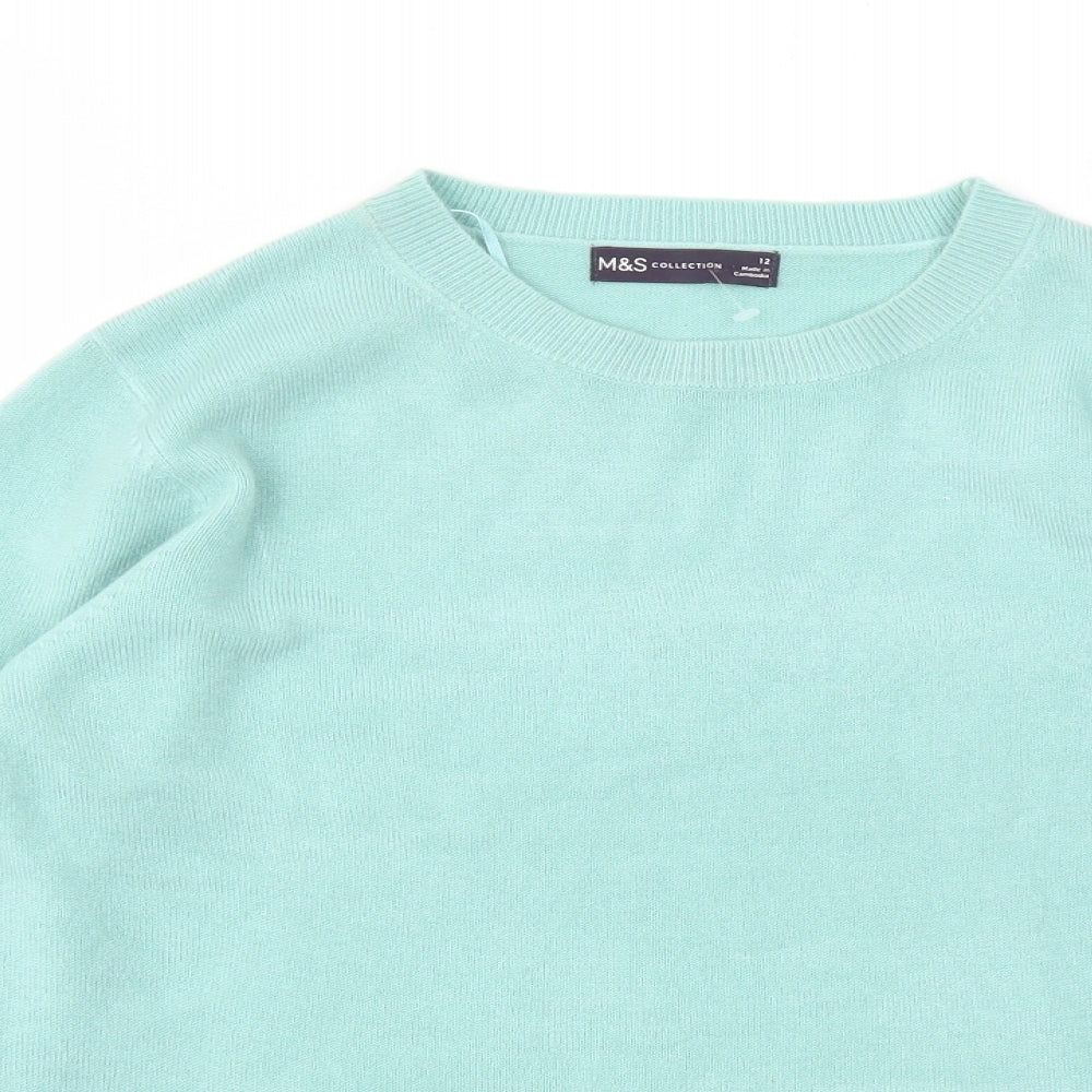M&S Womens Blue   Pullover Jumper Size 12