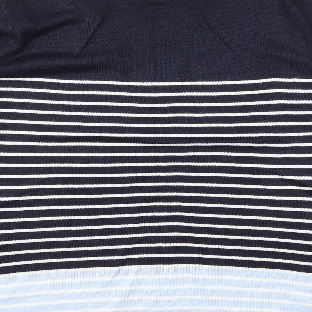 Bonmarché Womens Blue Striped  Pullover Jumper Size 12