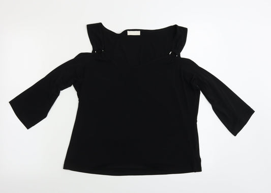For Woman  Womens Black   Basic Blouse Size 14