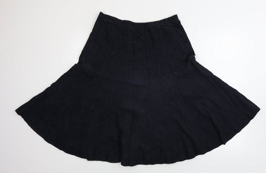 keu Womens Blue   A-Line Skirt Size 12
