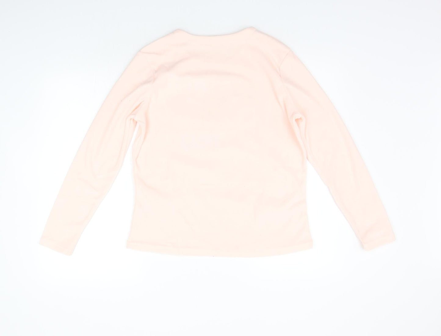 George Womens Pink Solid  Top Pyjama Top Size 10  - Relax