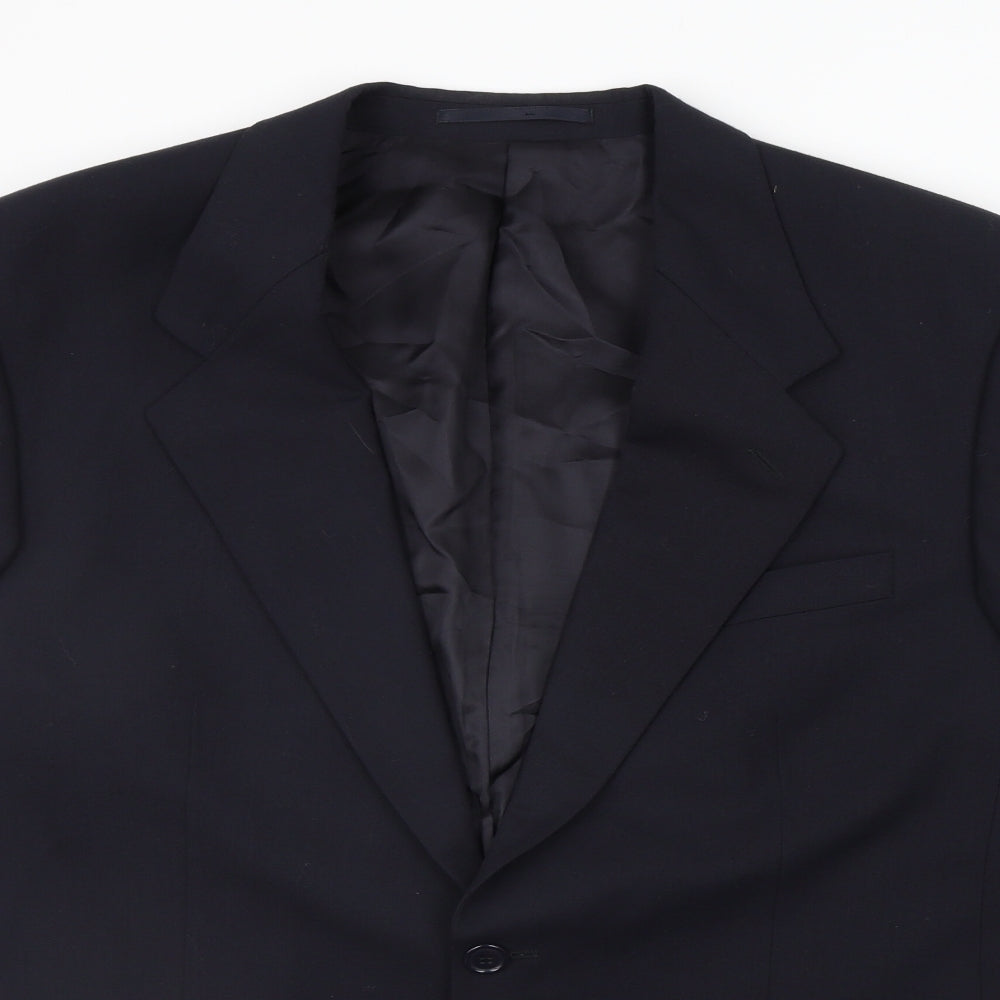 Harewood Mens Blue   Jacket Suit Jacket Size S