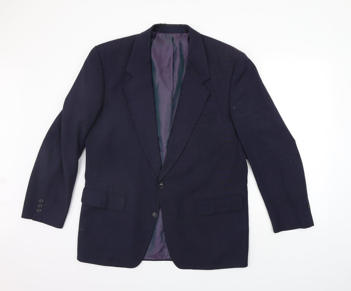 George Arthur Dunn Mens Blue   Jacket Suit Jacket Size 40  - washable mark