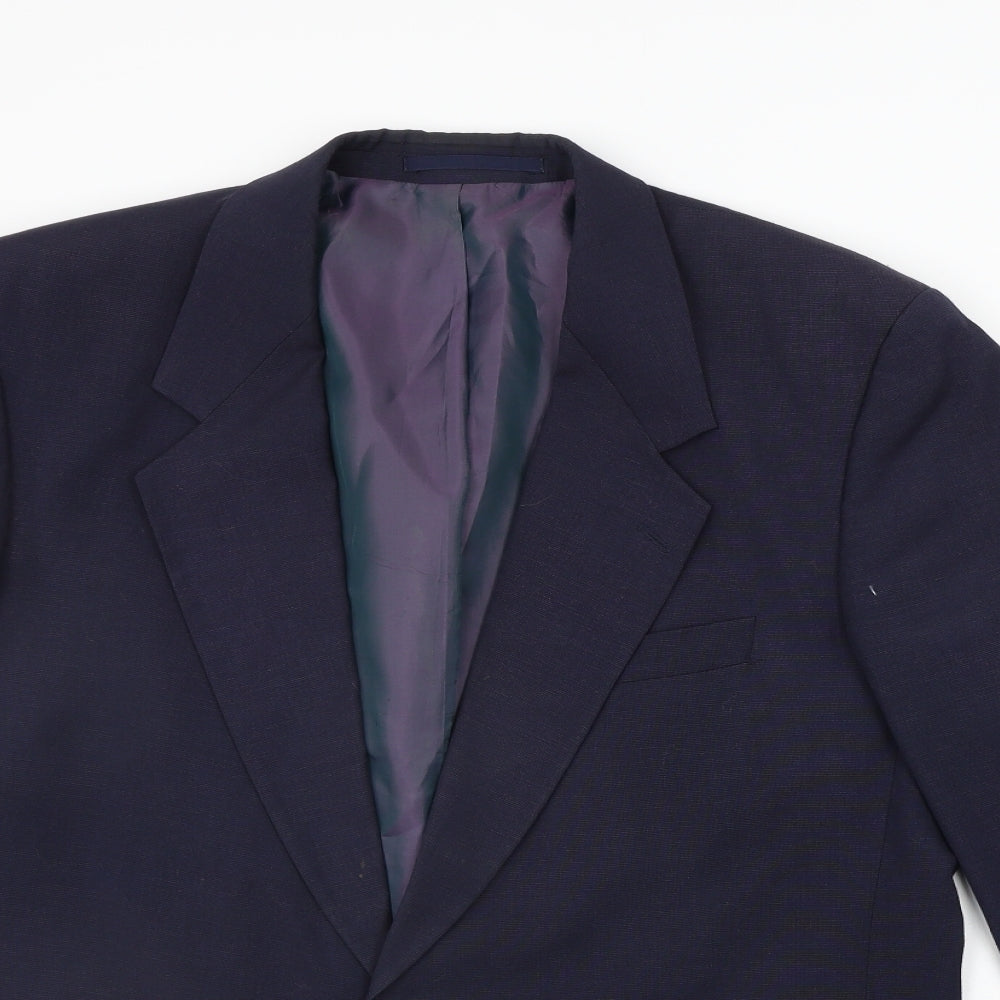 George Arthur Dunn Mens Blue   Jacket Suit Jacket Size 40  - washable mark
