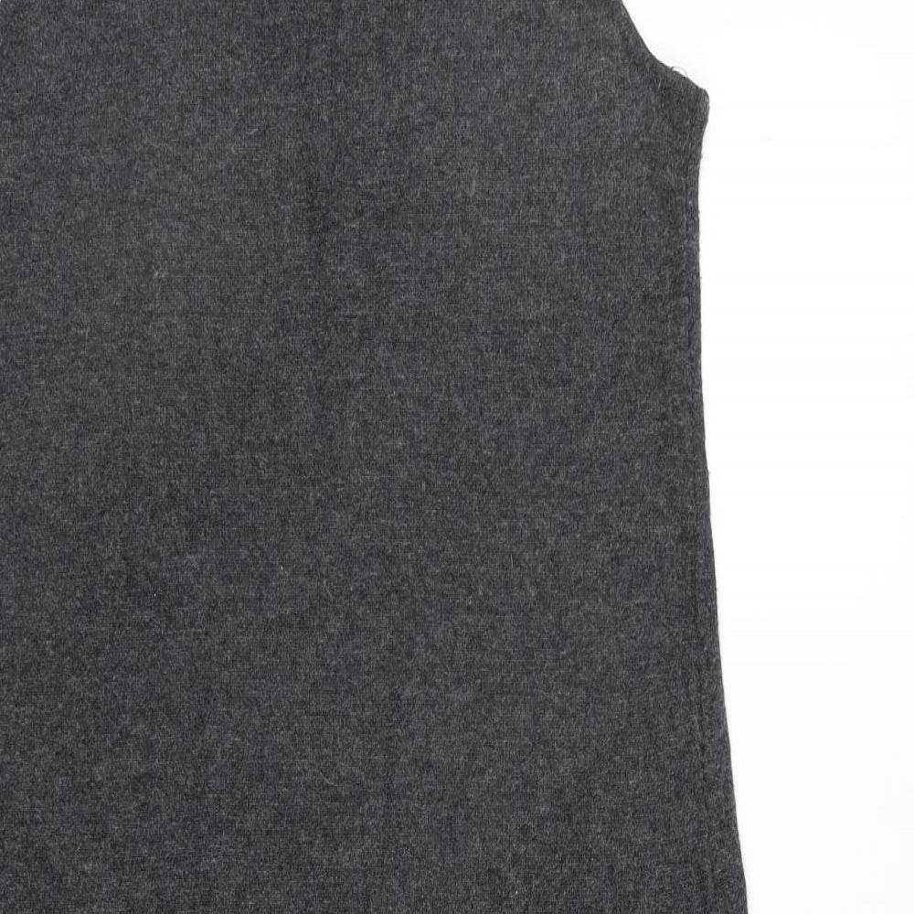 New Look Womens Grey   Jumper Dress  Size 10