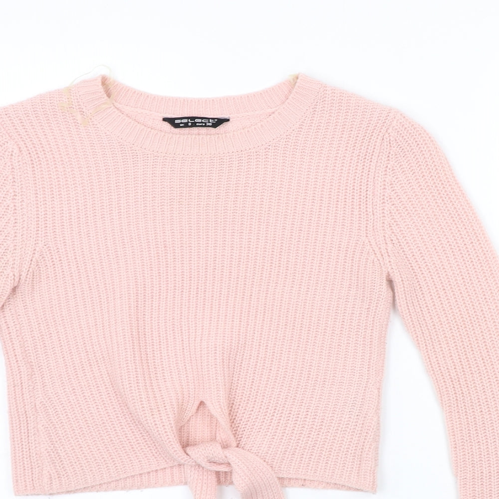 Select Womens Pink   Pullover Jumper Size 8