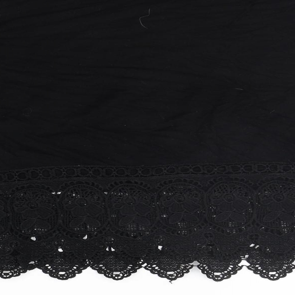 Boohoo Womens Black   Basic T-Shirt Size 10