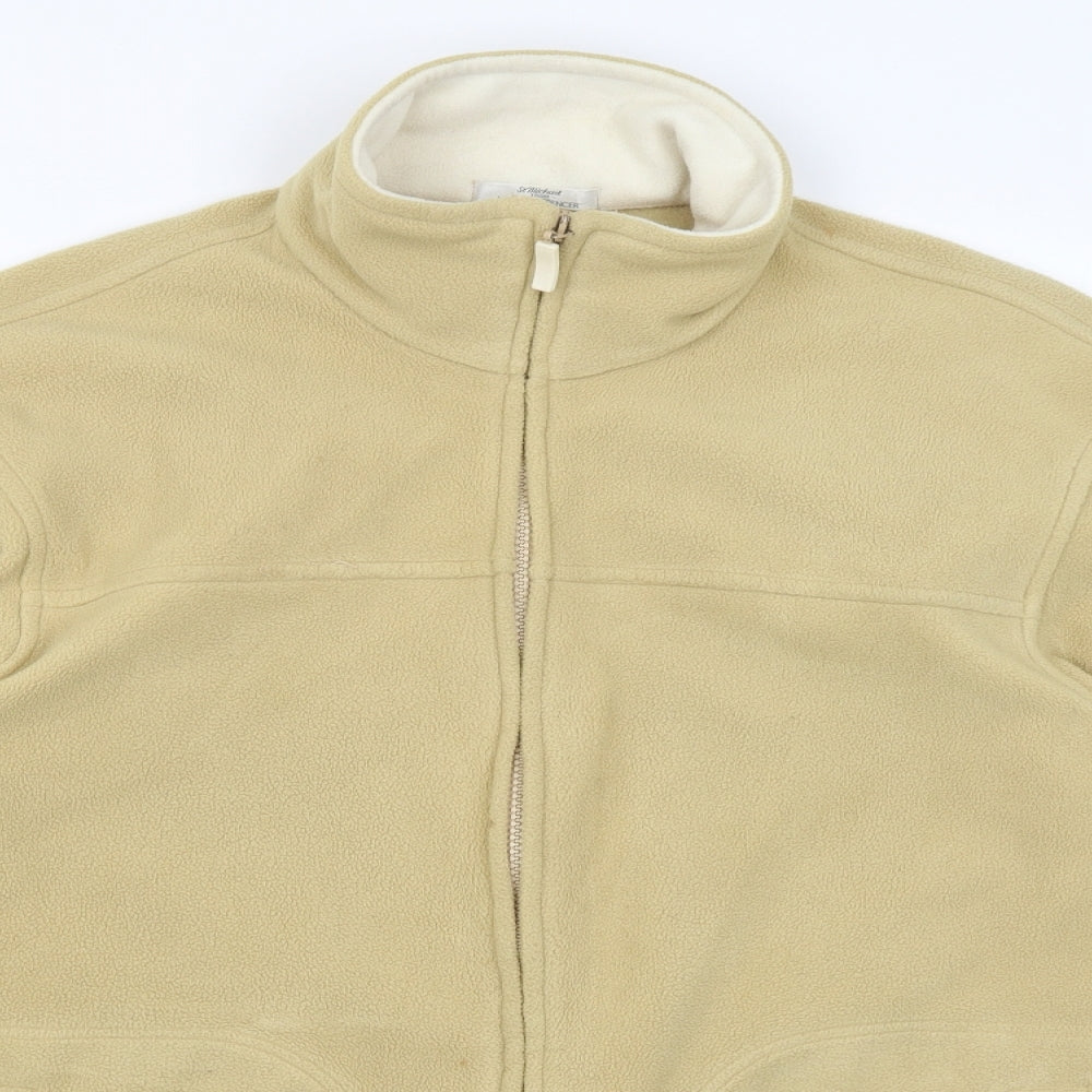 St Michael Womens Yellow   Full Zip Jumper Size 14