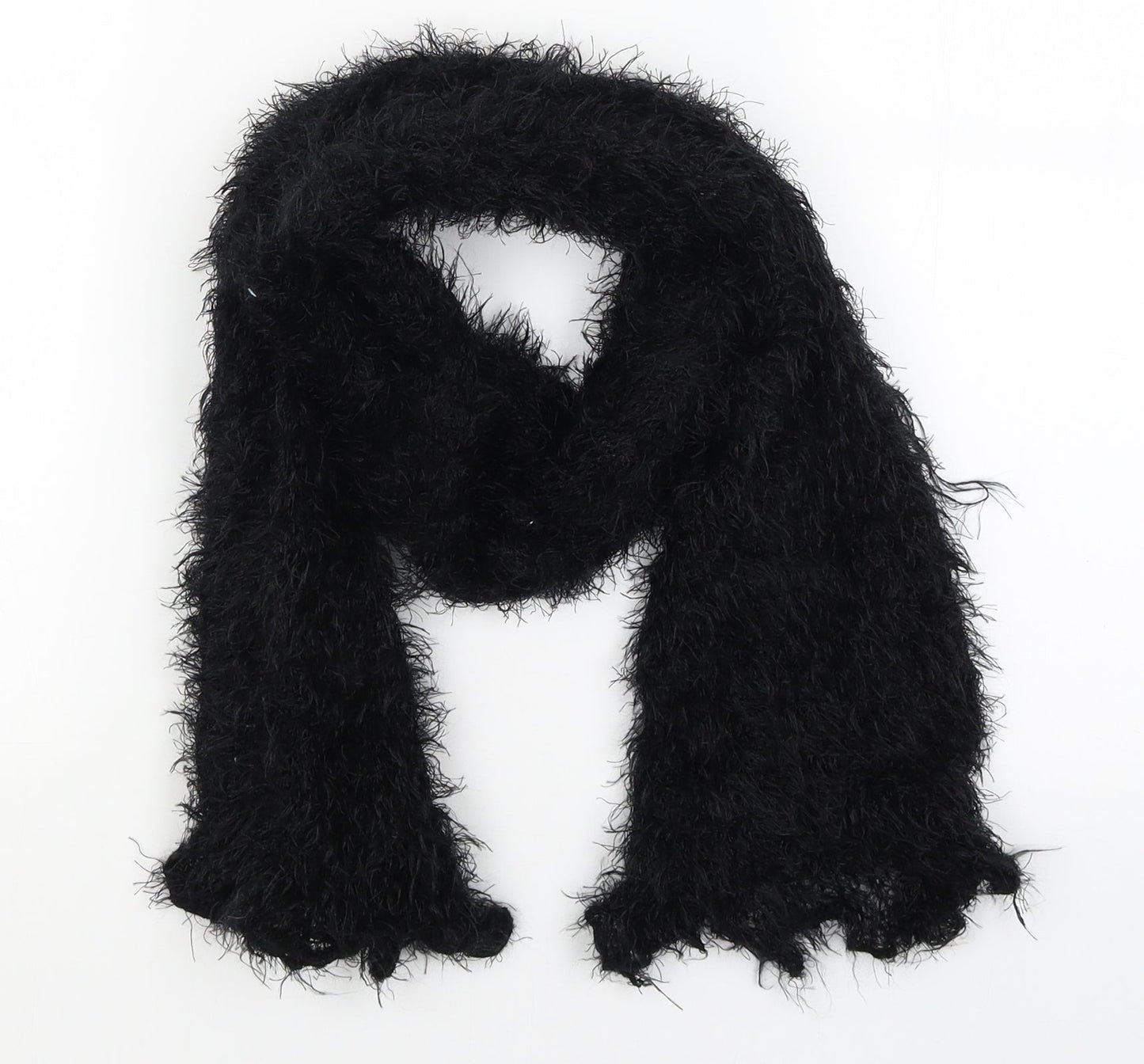 Preworn Womens Black    Scarf