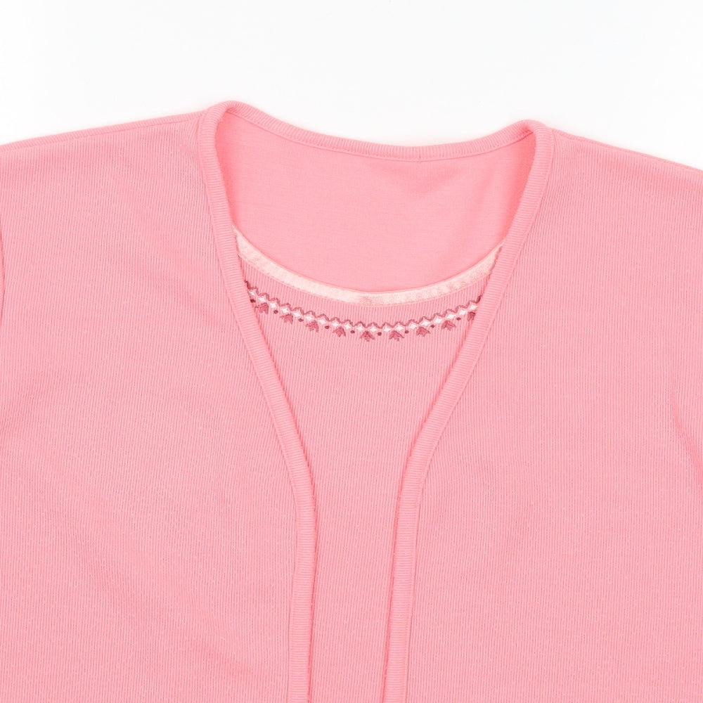 Preworn Womens Pink   Basic T-Shirt Size S