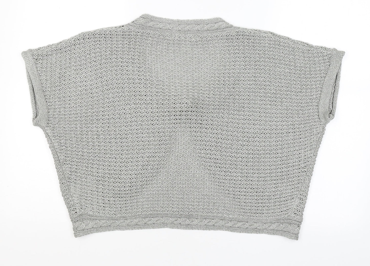 M&S Womens Grey   Cardigan Jumper Size 18