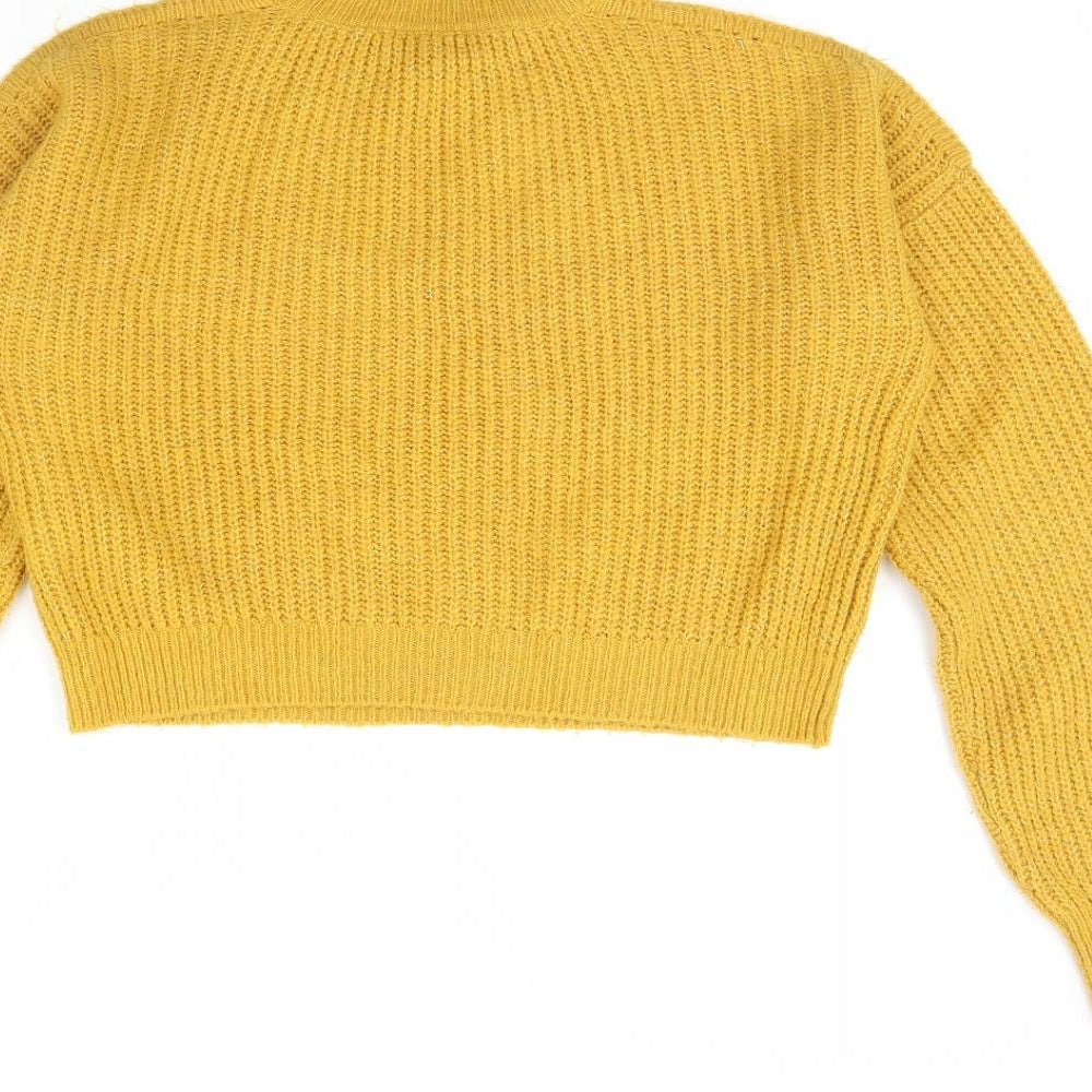 New Look Girls Yellow   Pullover Jumper Size 14 Years