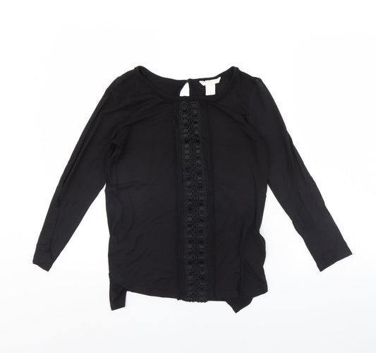 H&M Womens Black   Basic Blouse Size XS