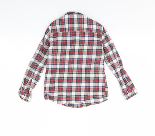 NEXT Boys Red Check  Basic Button-Up Size 5 Years