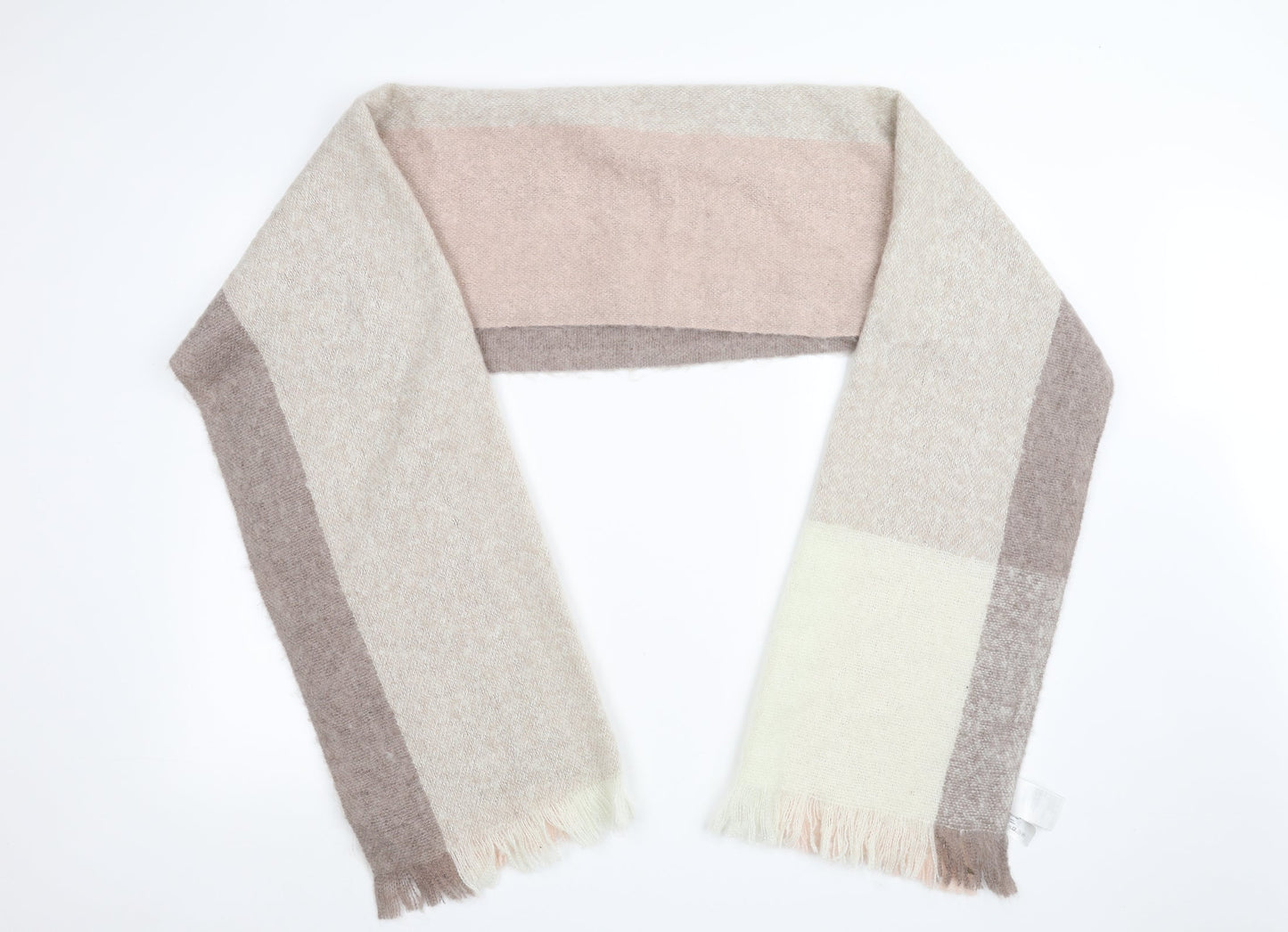 H&M Womens Brown Striped Knit  Scarf
