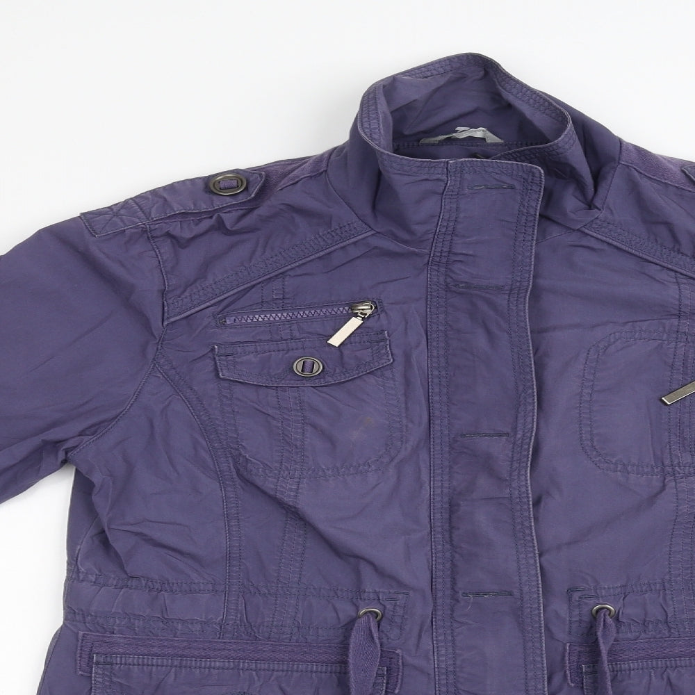 Marks and Spencer Womens Purple   Windbreaker Coat Size 14
