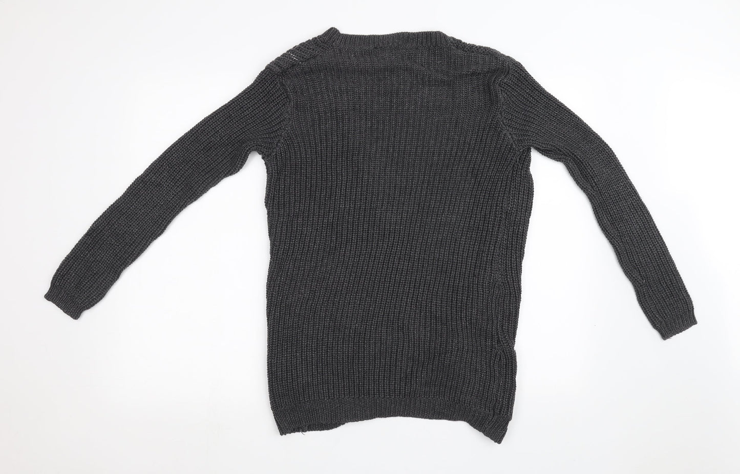 ESMARA Womens Grey  Knit Cardigan Jumper Size 12
