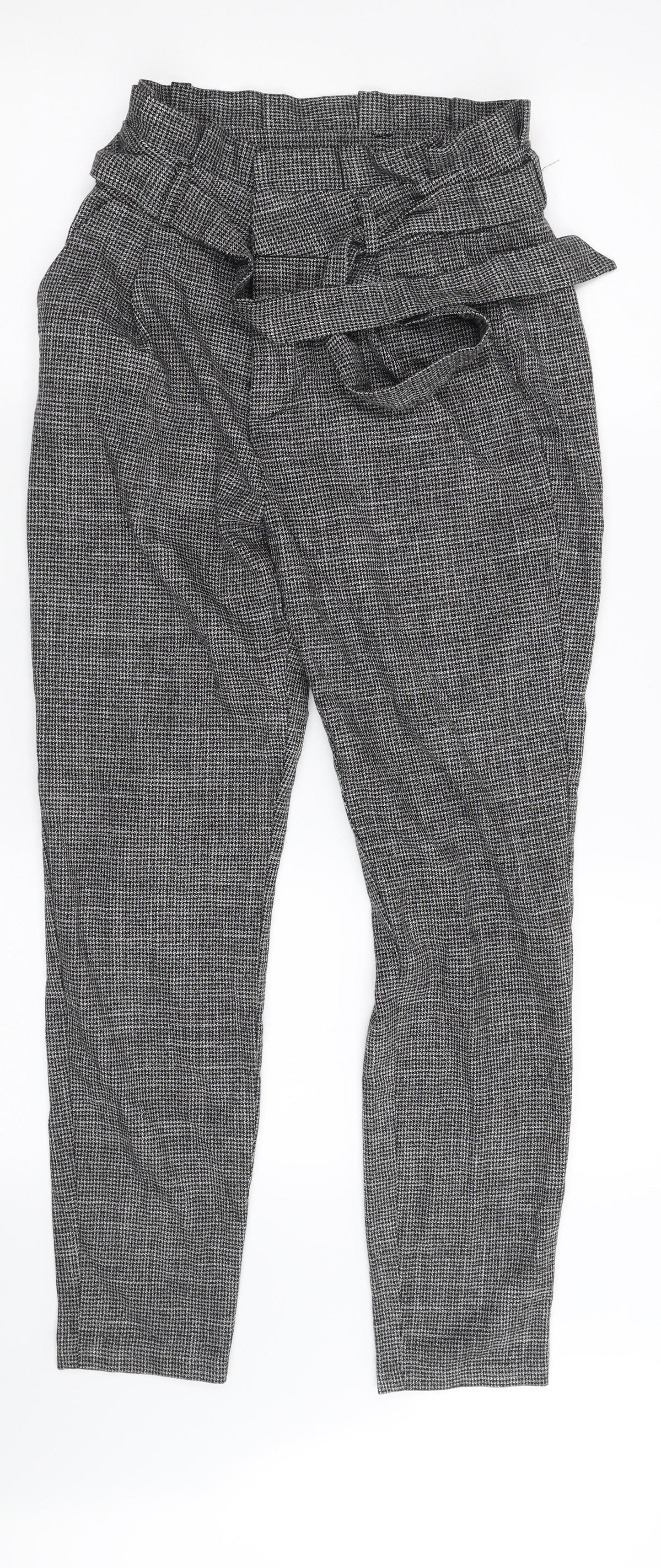 VERO MODA Womens Black Check  Trousers  Size XS L28 in