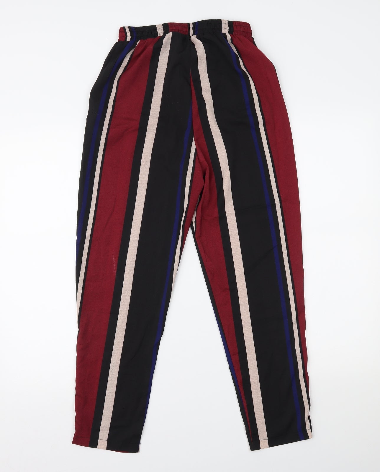 PRETTYLITTLETHING Womens Multicoloured Striped  Trousers  Size 6 L23.5 in