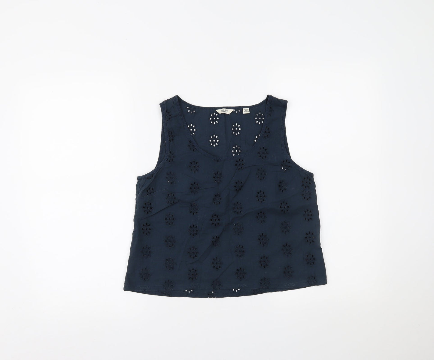Jack Wills Womens Blue   Cropped Tank Size 8