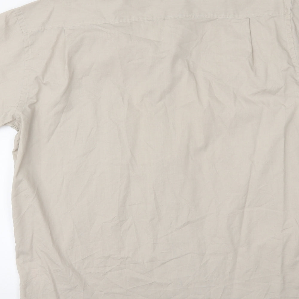 Burton Mens Beige    Button-Up Size 16