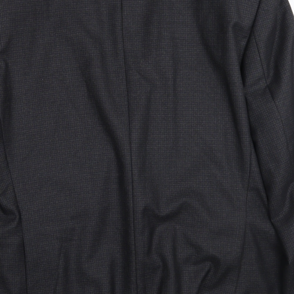 Fellini Mens Blue   Jacket Suit Jacket Size 40