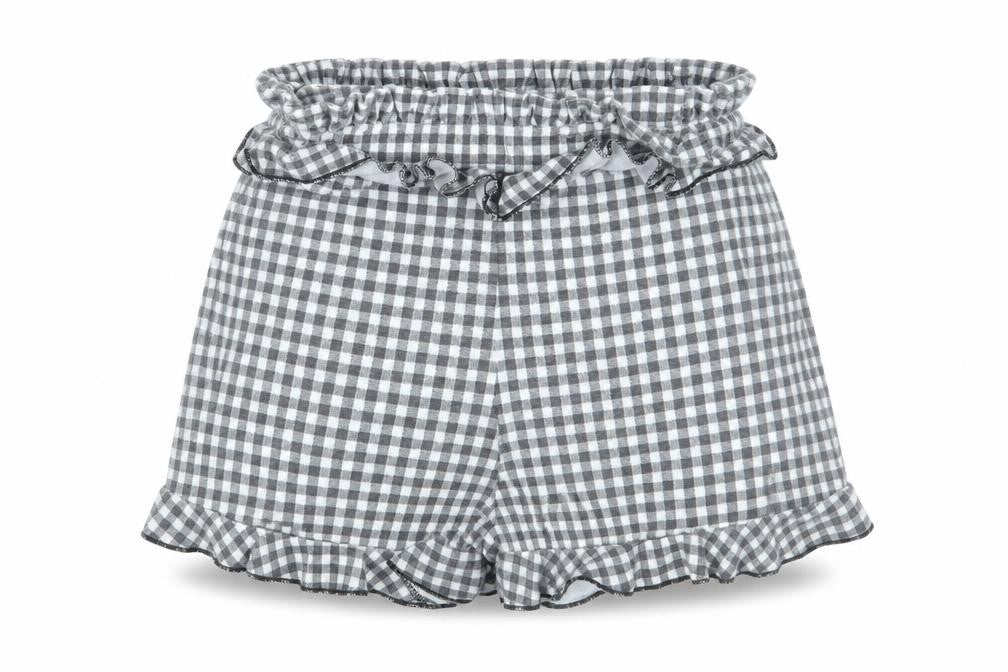 Pretty little thing Womens Grey Check  Hot Pants Shorts Size 6