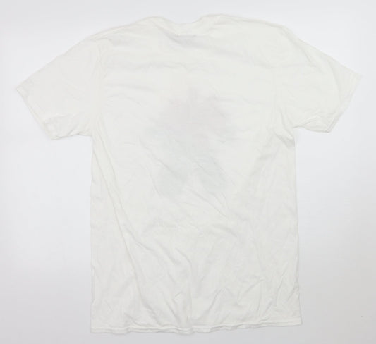 Boohoo Womens White   Basic T-Shirt Size L