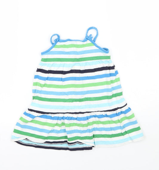 Gap Girls White Striped  A-Line  Size 2 Years