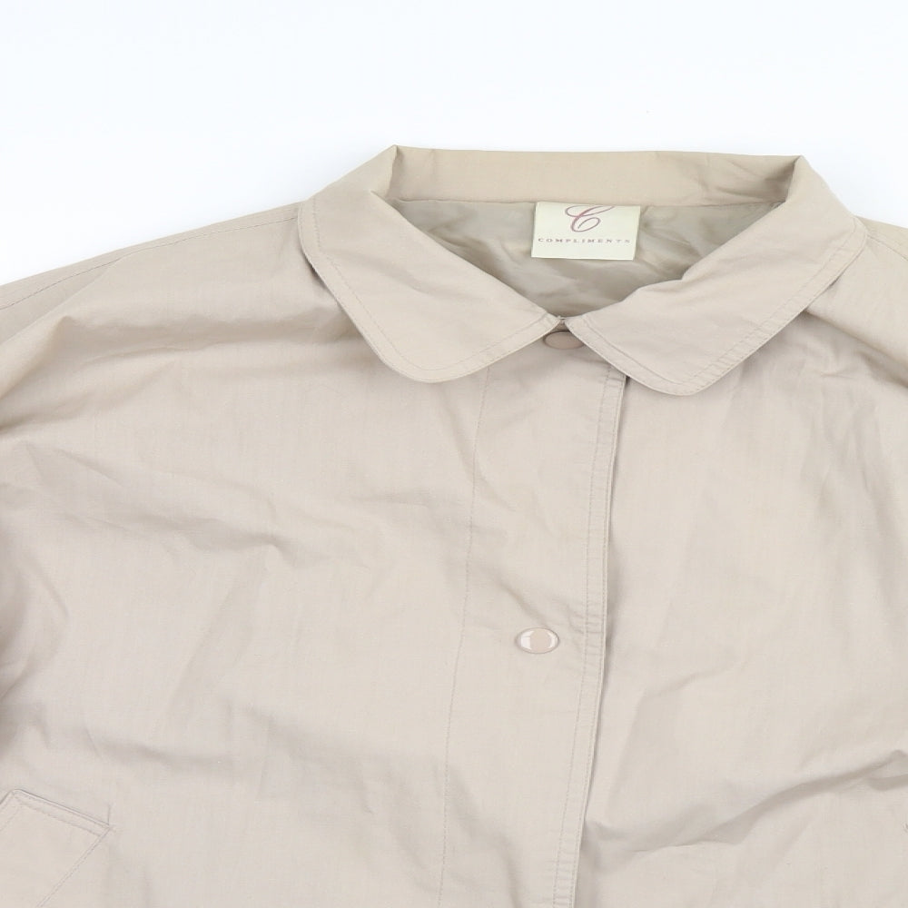 Compliments Womens Ivory   Jacket  Size 24