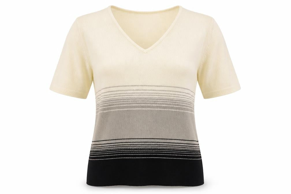 Berkertex Womens Beige Striped  Pullover Jumper Size 12