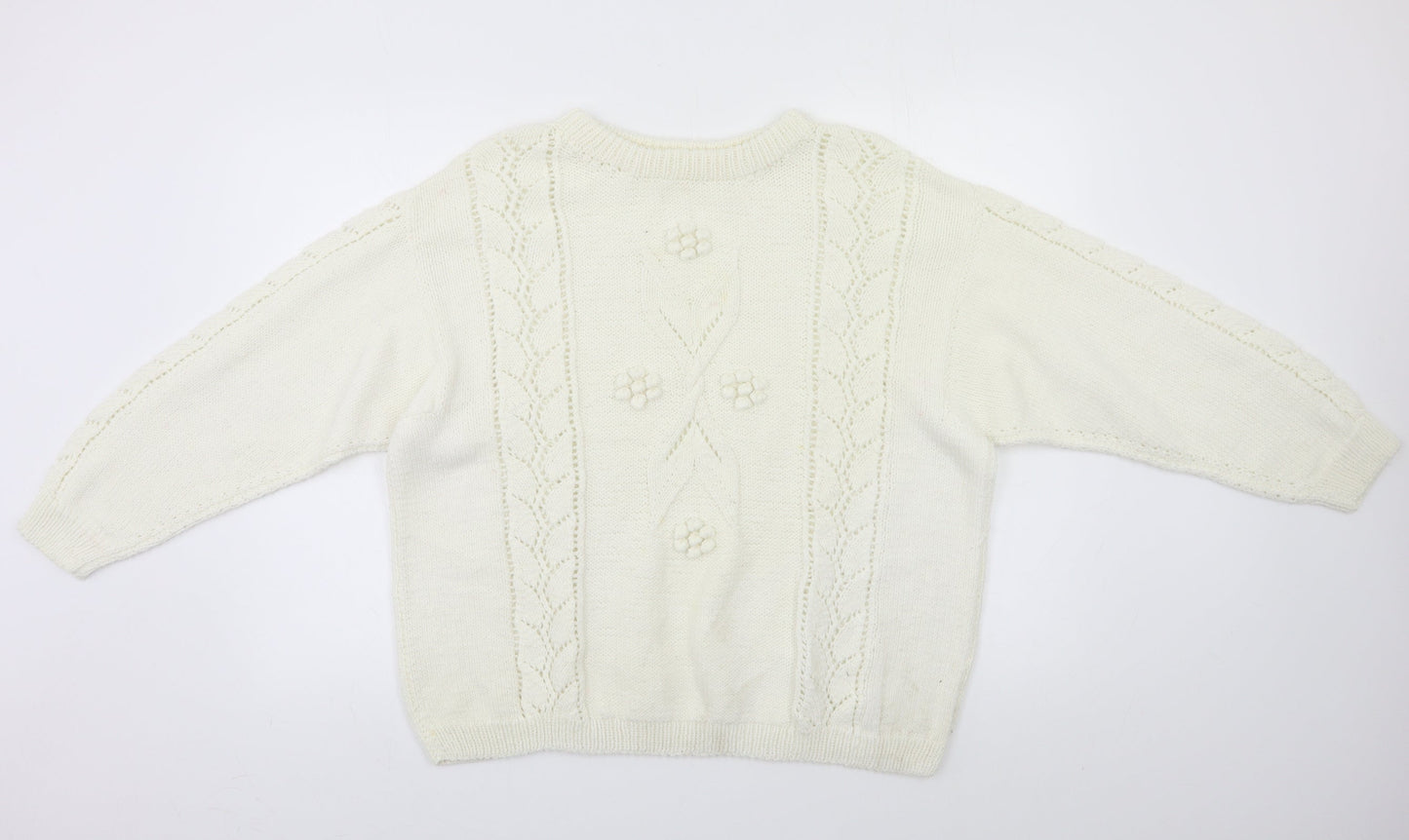 Preworn Womens Ivory   Pullover Jumper Size L