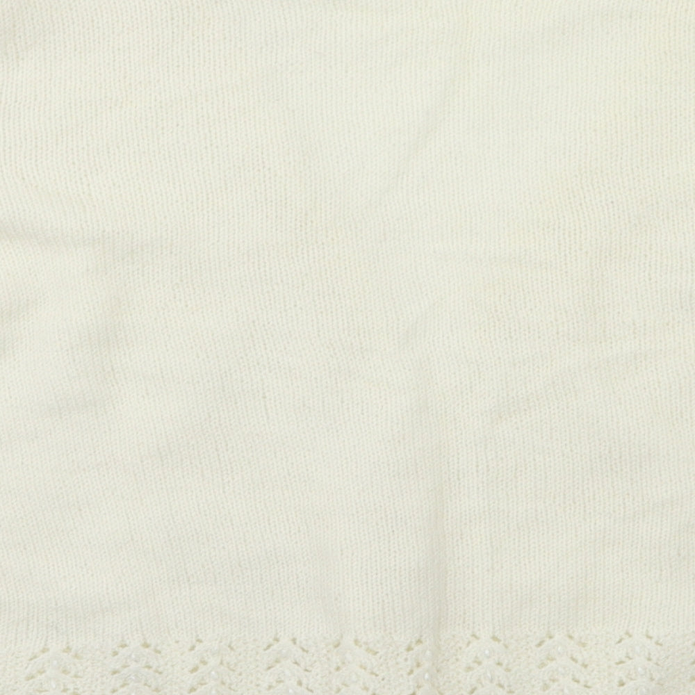 Preworn Womens Ivory   Cardigan Jumper Size L