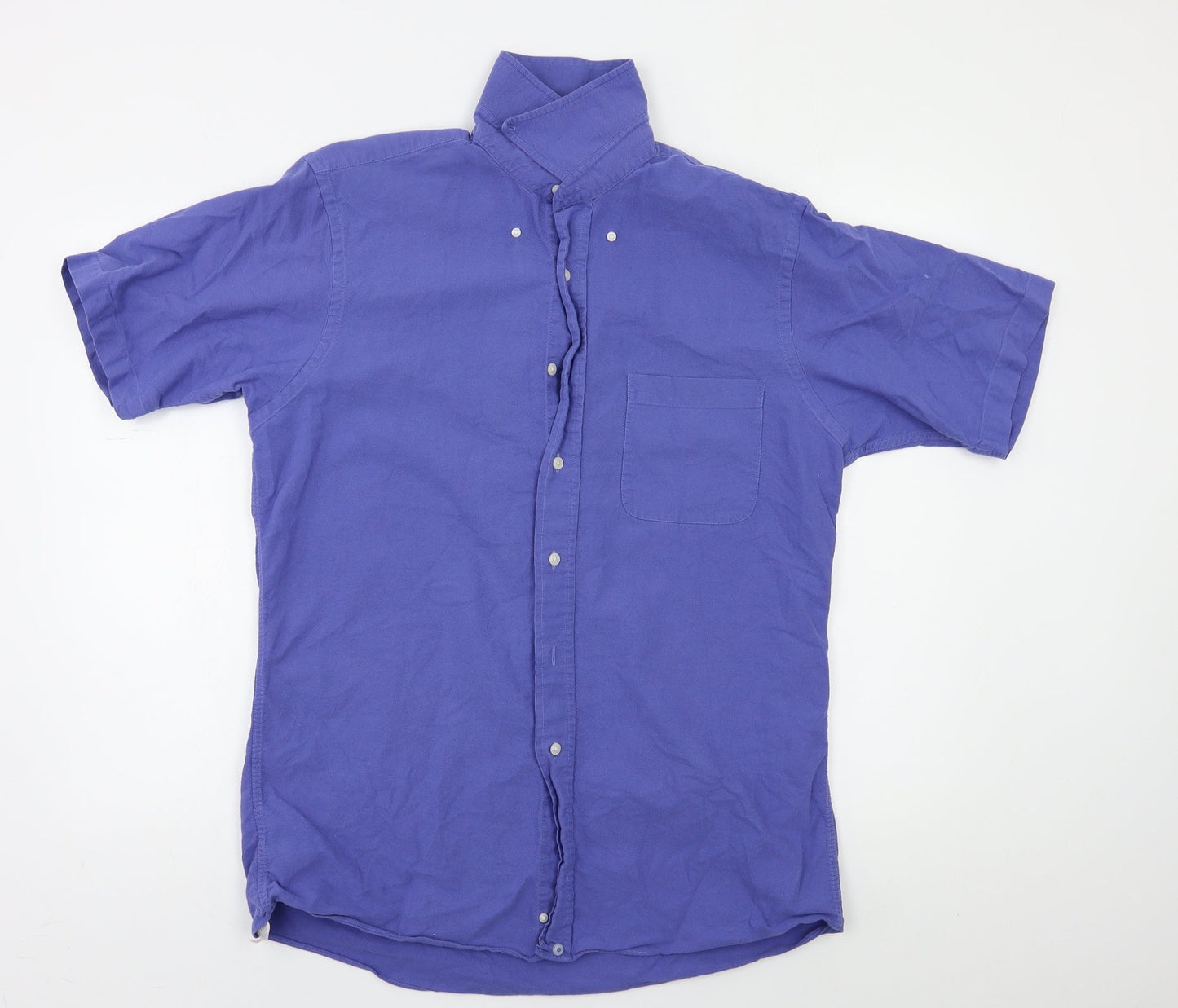Grant Thomas Mens Blue    Button-Up Size 15.5