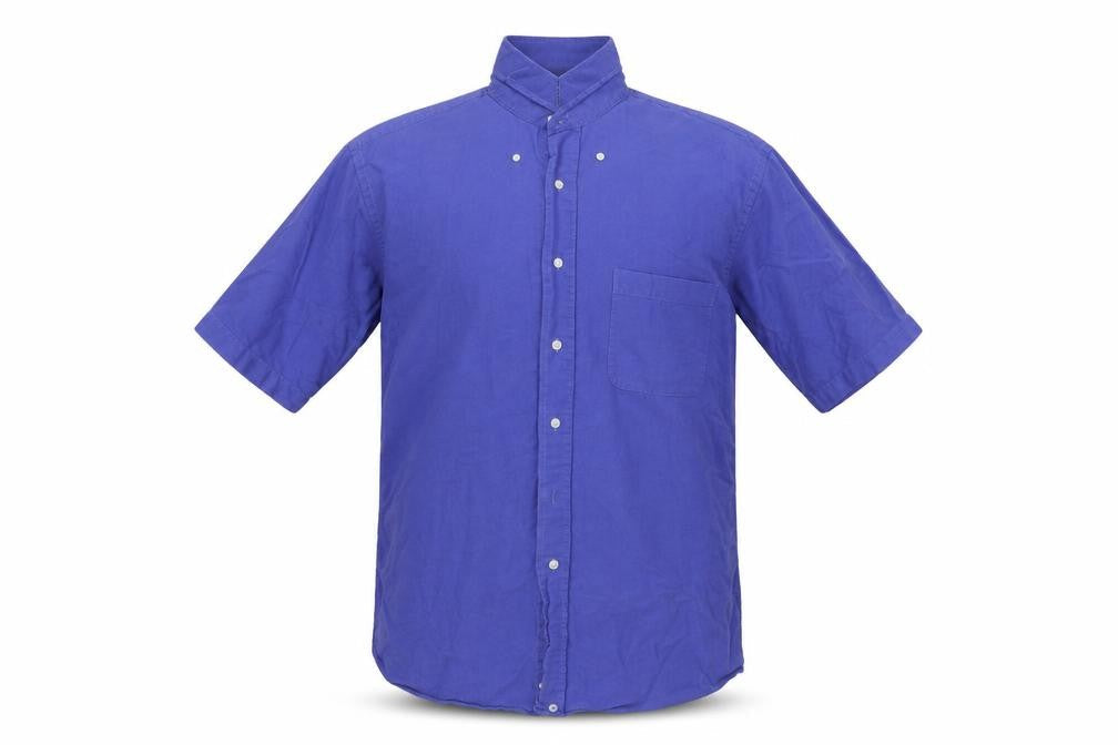 Grant Thomas Mens Blue    Button-Up Size 15.5