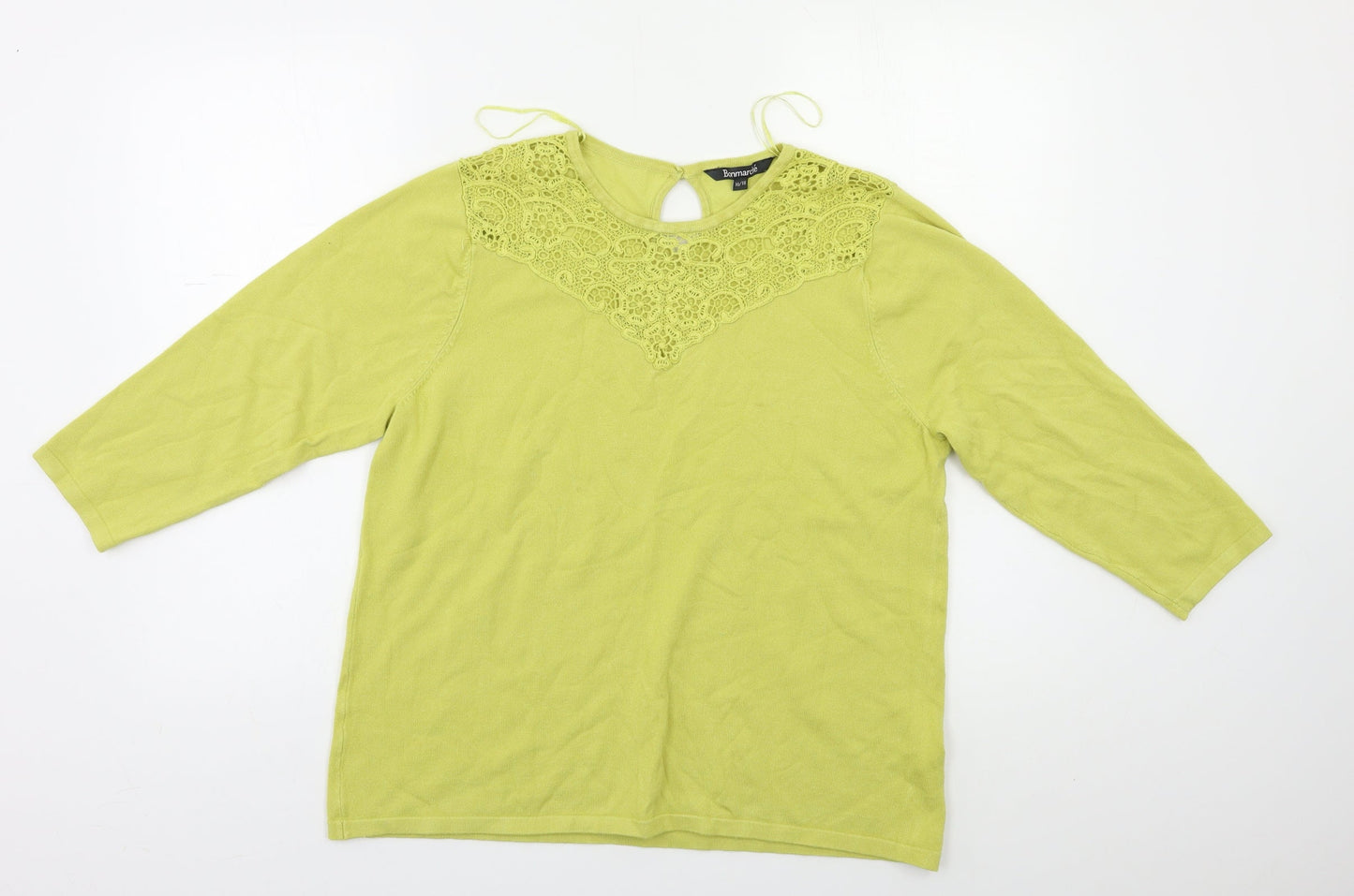 Bonmarché Womens Green   Pullover Jumper Size 18