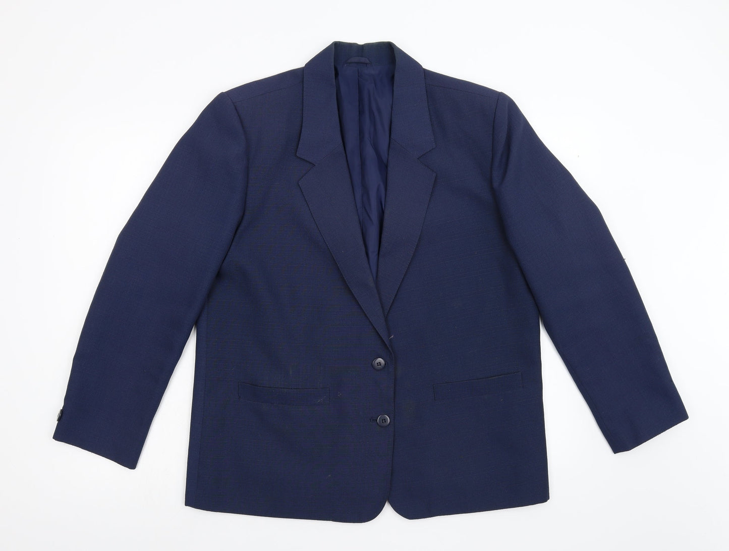 Preworn Womens Blue   Jacket Suit Jacket Size 16