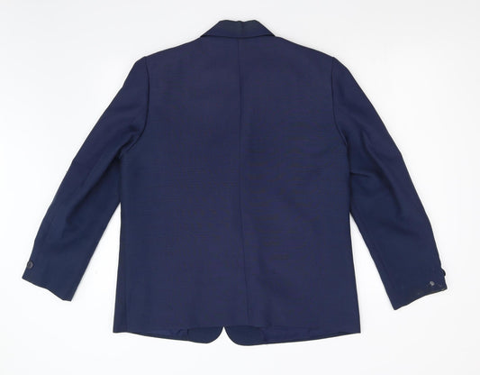 Preworn Womens Blue   Jacket Suit Jacket Size 16